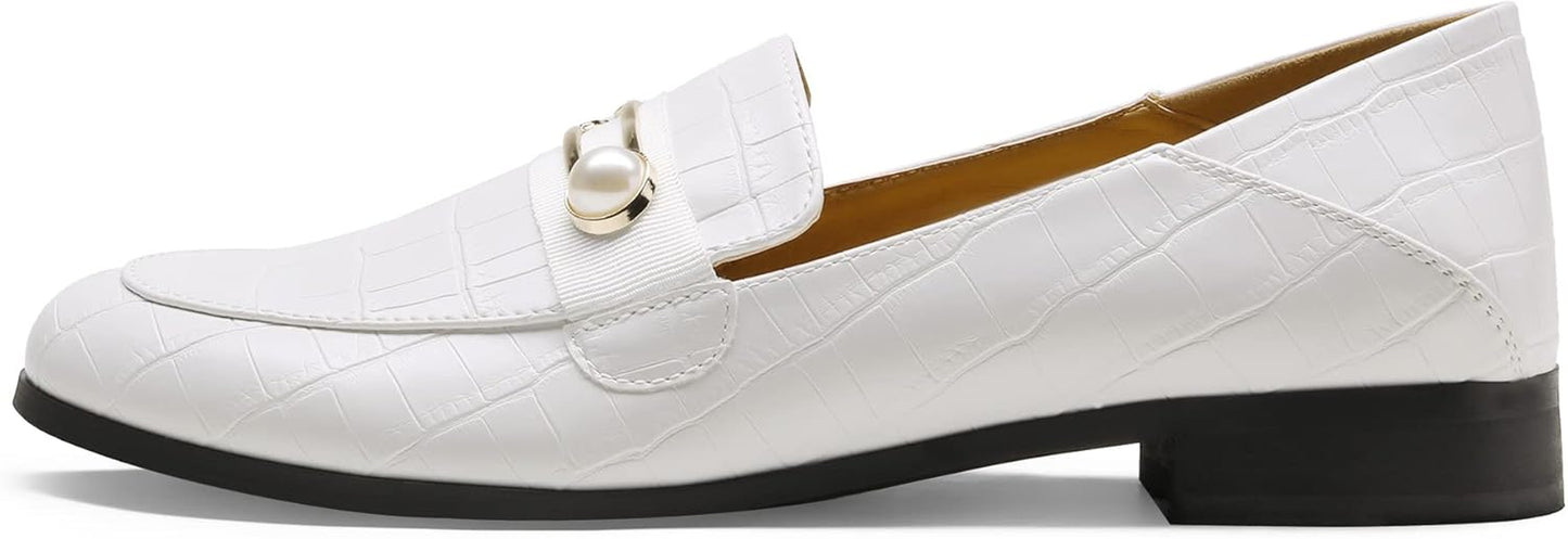 Loafers for Women Slip on Comfortable round Toe Casual Fashion Flats Dressy Shoes