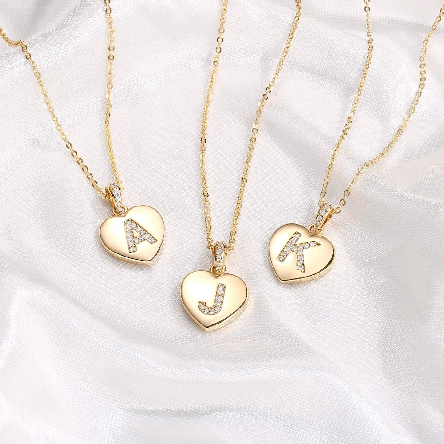 Initial Necklace for Women 14K Gold Plated Cubic Zirconia Letter Pendant Necklace for Women Birthday Christmas Mothers Day Gifts