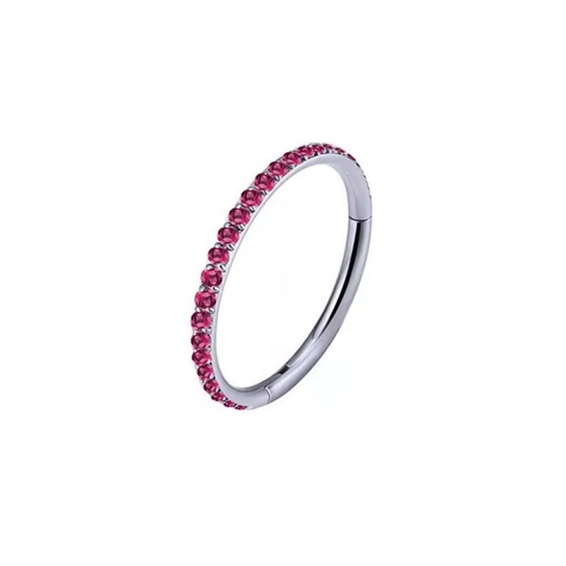 1Pc 16G 6-12Mm Titanium Nose Ring Tiny Flower Helix Cartilage Piercing Jewelry Nose Piercing Body Jewelry Cz Nose Hoop Nostril