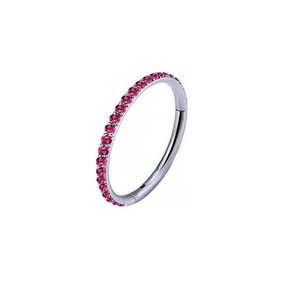 1Pc 16G 6-12Mm Titanium Nose Ring Tiny Flower Helix Cartilage Piercing Jewelry Nose Piercing Body Jewelry Cz Nose Hoop Nostril
