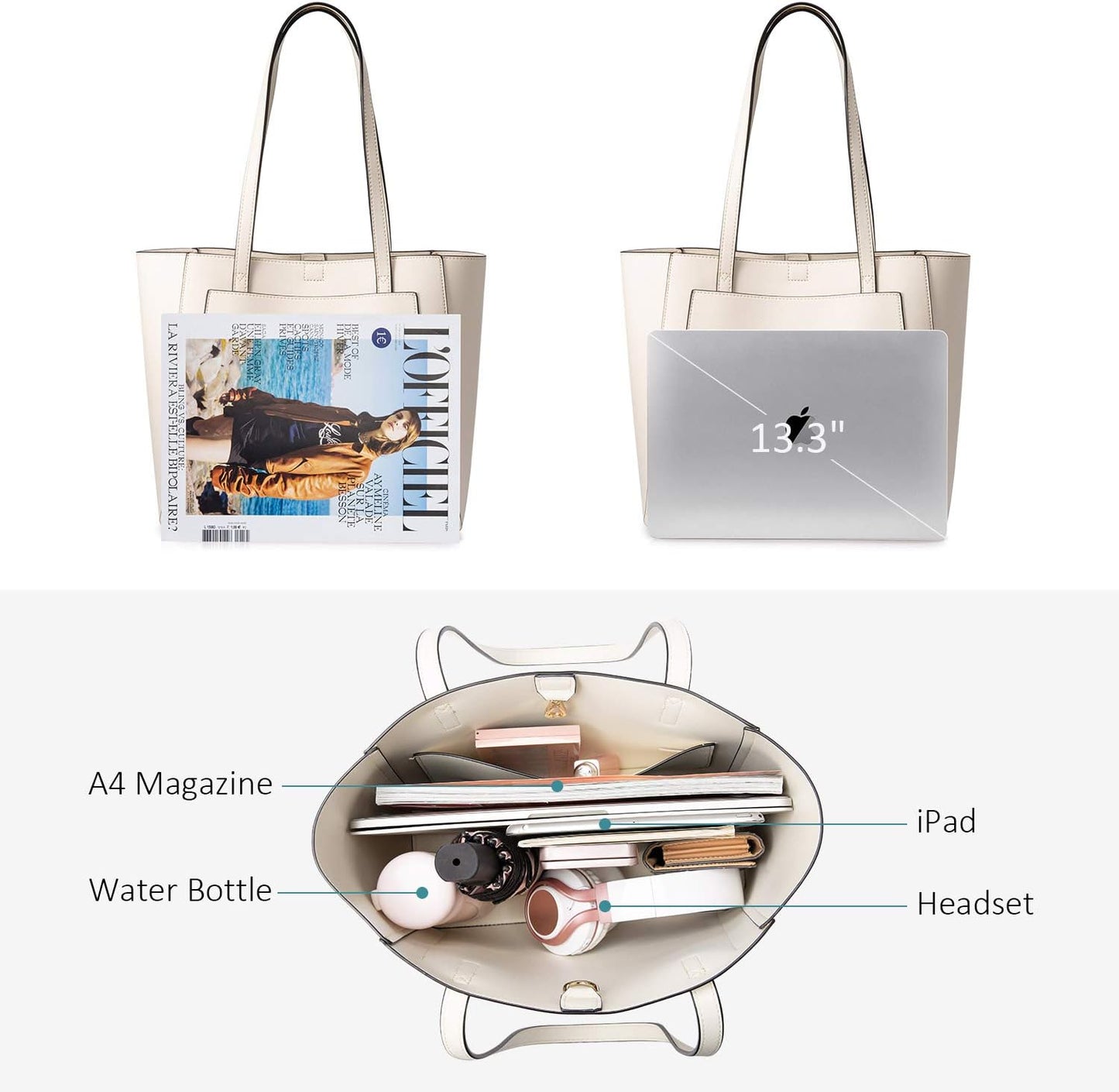 Satchel Bags for Women Tote Purses and Handbags Shoulder Bag with Matching Purse Organizer