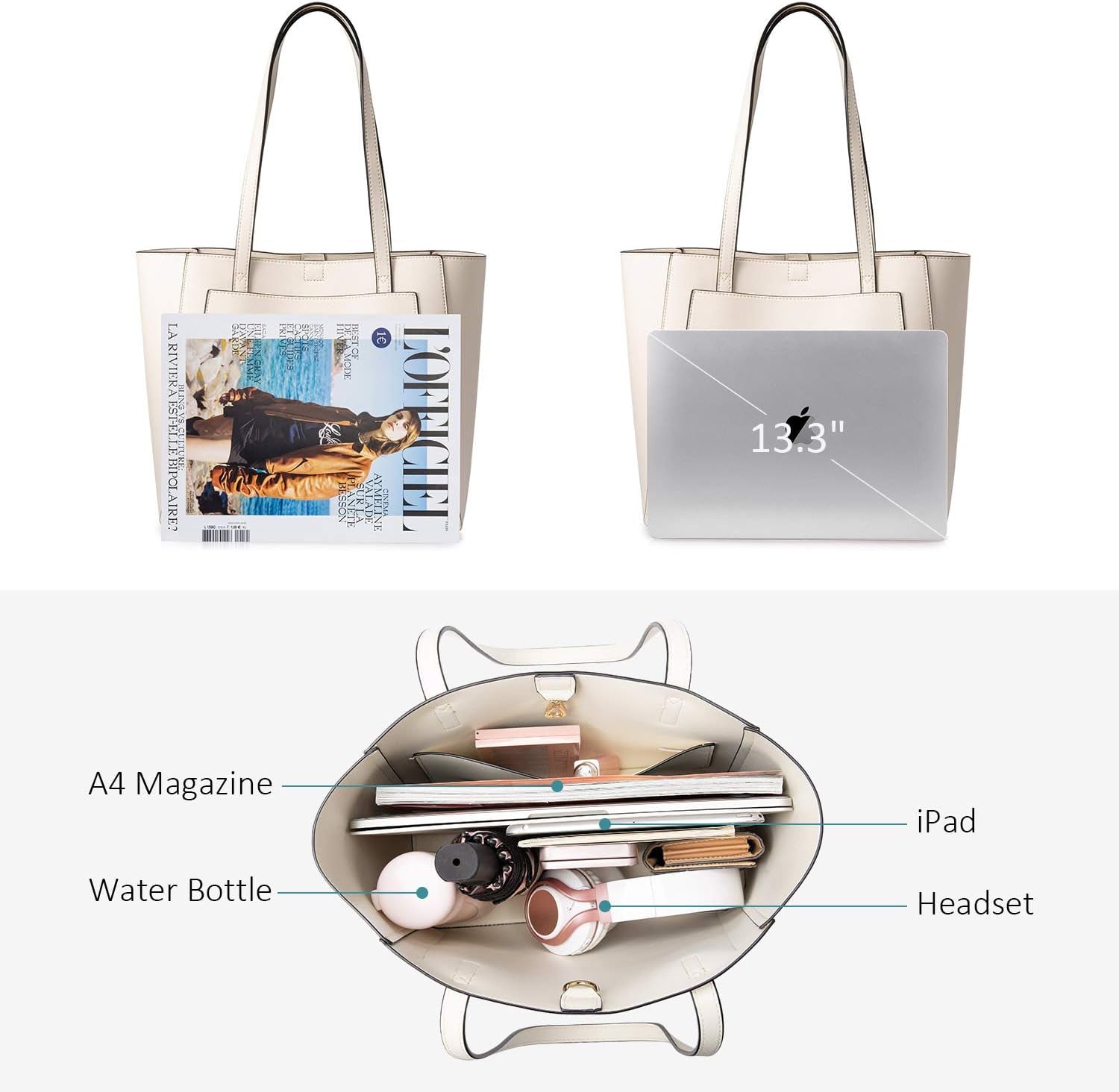 Satchel Bags for Women Tote Purses and Handbags Shoulder Bag with Matching Purse Organizer