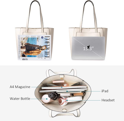 Satchel Bags for Women Tote Purses and Handbags Shoulder Bag with Matching Purse Organizer