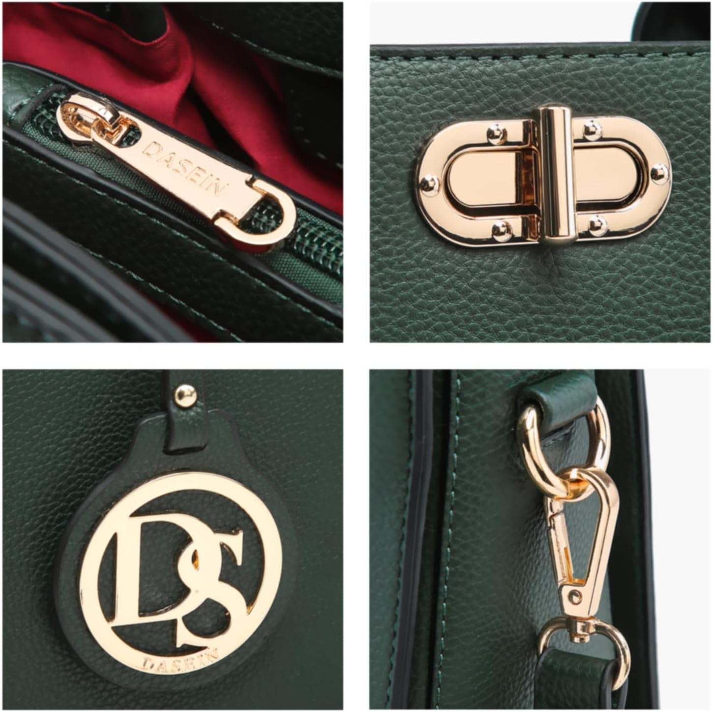 Women Handbags Purses Ladies Work Purse Satchel Tote Top Handle Shoulder Bags with Matching Clutch