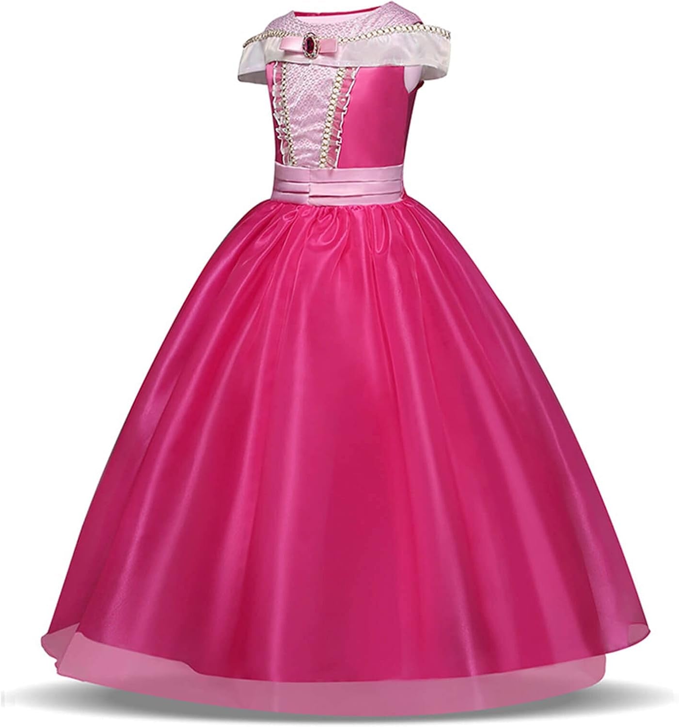 Little Girls Elegant Pink Princess Dress up Clothes Halloween Birthday Party Costumes Kids Girls Dresses