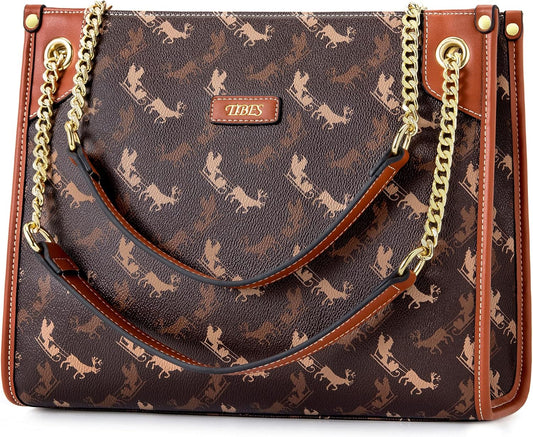 Women'S Top-Handle Handbags and Purses for Ladies Fashion Vegan Leather Satchel Tote Bags Vintage Shoulder Bag
