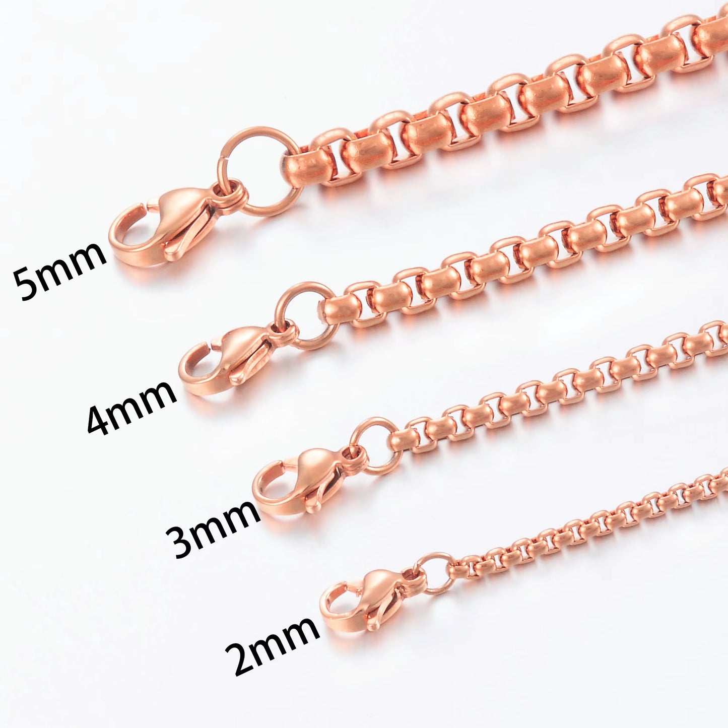 Stainless Steel Rose Gold Color Ladies Necklace High Quality Fashion Jewelry Can Wholesale