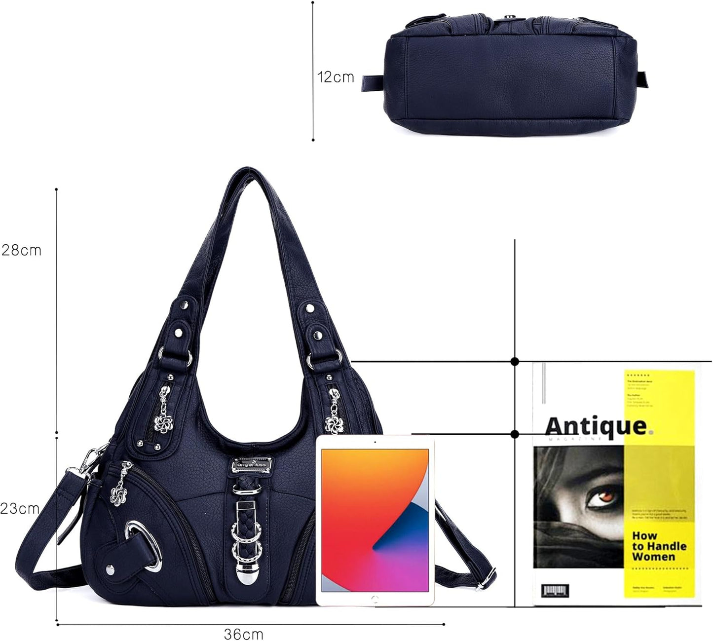 Angelkiss Hobo Purses and Handbags for Women Satchel Handbag Women Purses Large Daily Shoulder Bags