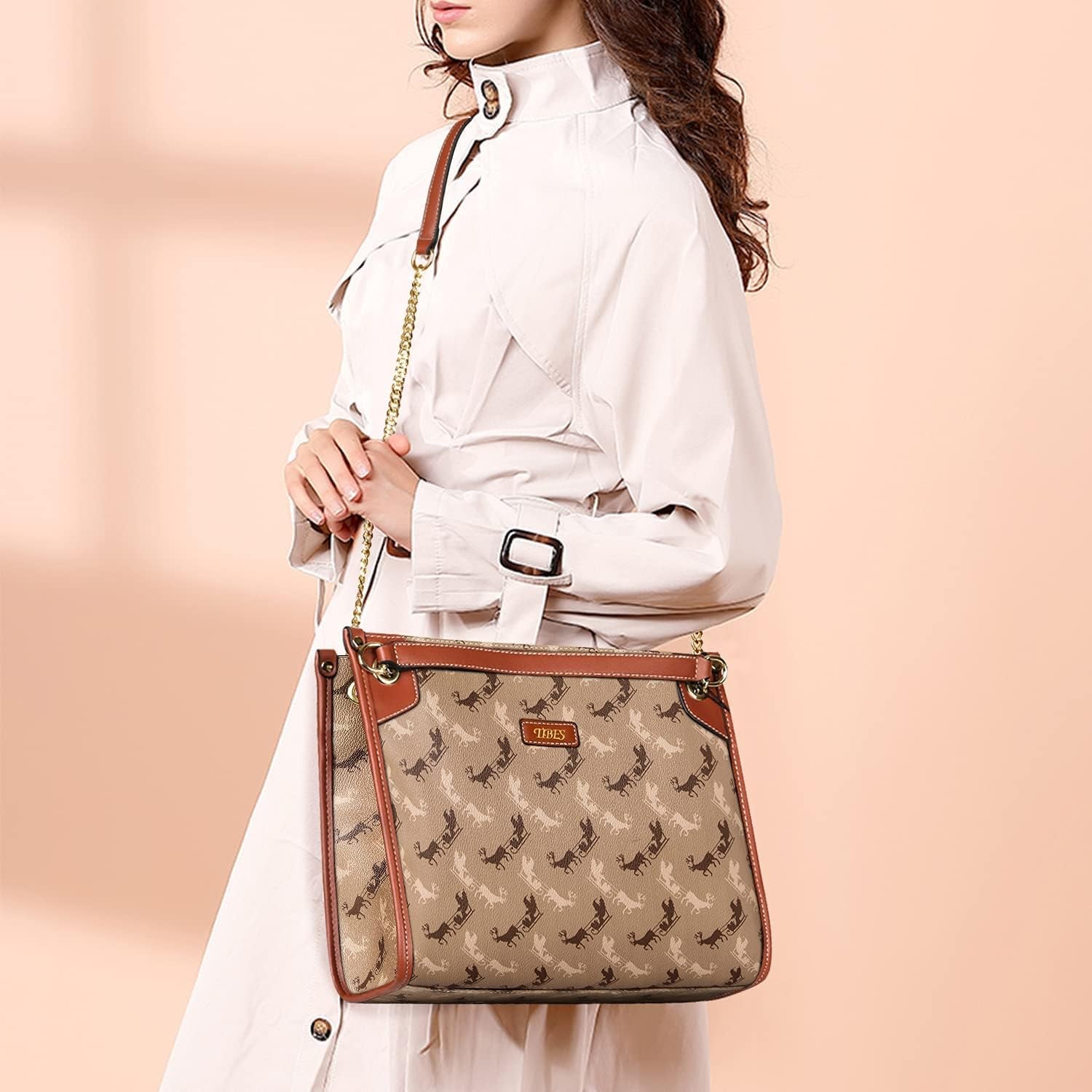 Women'S Top-Handle Handbags and Purses for Ladies Fashion Vegan Leather Satchel Tote Bags Vintage Shoulder Bag