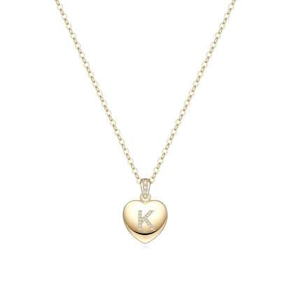 Initial Necklace for Women 14K Gold Plated Cubic Zirconia Letter Pendant Necklace for Women Birthday Christmas Mothers Day Gifts