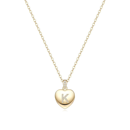Initial Necklace for Women 14K Gold Plated Cubic Zirconia Letter Pendant Necklace for Women Birthday Christmas Mothers Day Gifts