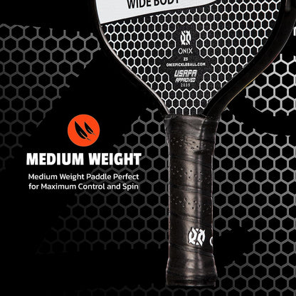 Graphite Z5 Pickleball Paddle (Graphite Carbon Fiber Face with Rough Texture Surface, Cushion Comfort Grip and Nomex Honeycomb Core for Touch, Control, and Power),White