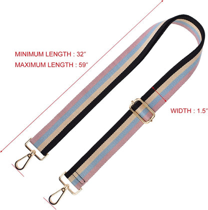 Bag/Purse Strap Replacement Crossbody Shoulder for Women Adjustable Jacquard Woven Guitar Strap Style (Style 076) Middle