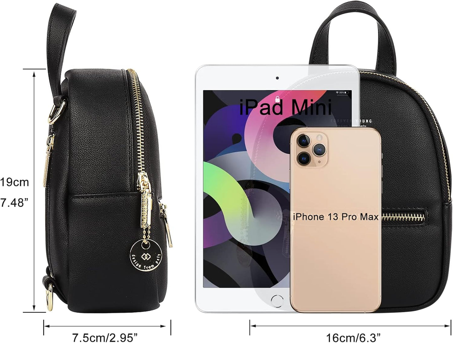 Women Mini Backpack Purse