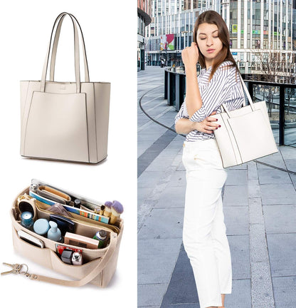 Satchel Bags for Women Tote Purses and Handbags Shoulder Bag with Matching Purse Organizer
