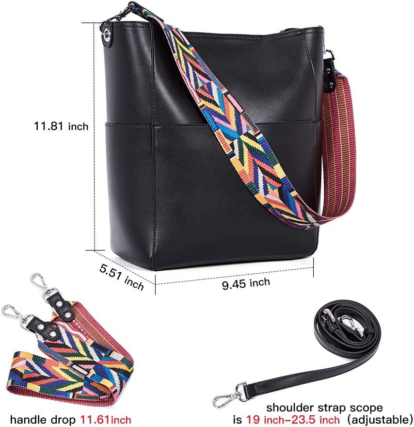 Women Purses and Handbags Leather Hobo Bags Designer Shoulder Bucket Crossbody Purse