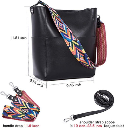 Women Purses and Handbags Leather Hobo Bags Designer Shoulder Bucket Crossbody Purse