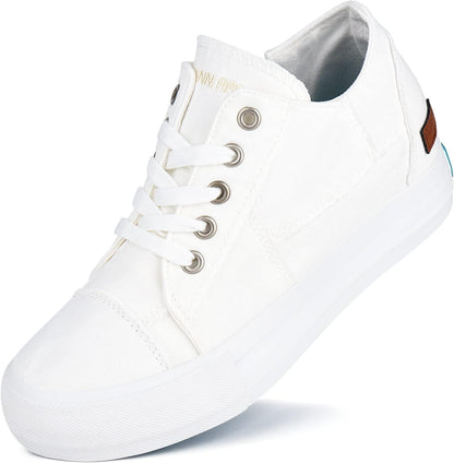 Women Platform Sneakers Hidden Wedge Canvas Shoes Fashion Walking Slip on Sneaker Non Slip with Zipper