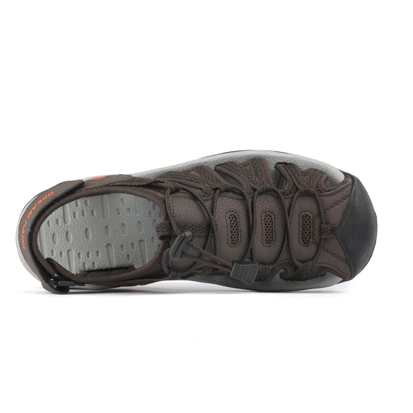 Men Fisherman Sandals Casual Hiking Sandals Comfort Outdoor Sport Shoes Summer 160912-M-NEW BROWN/BLACK/ORANGE Size 9.5