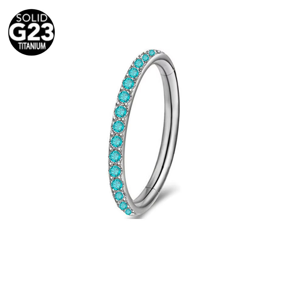 1Pc 16G 6-12Mm Titanium Nose Ring Tiny Flower Helix Cartilage Piercing Jewelry Nose Piercing Body Jewelry Cz Nose Hoop Nostril