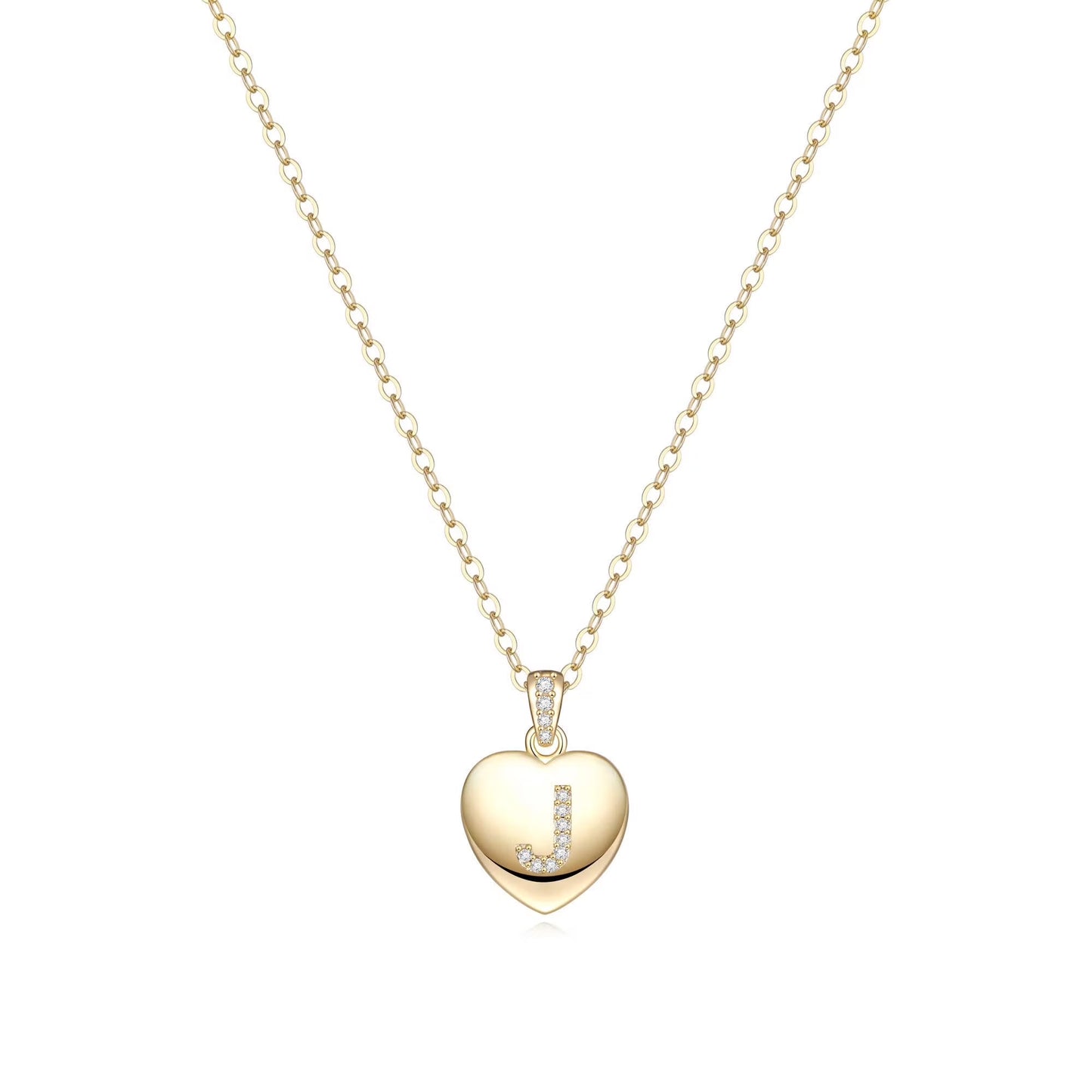 Initial Necklace for Women 14K Gold Plated Cubic Zirconia Letter Pendant Necklace for Women Birthday Christmas Mothers Day Gifts