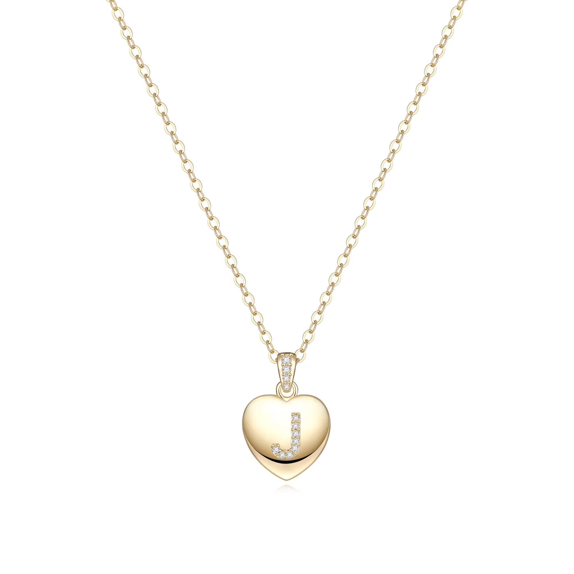 Initial Necklace for Women 14K Gold Plated Cubic Zirconia Letter Pendant Necklace for Women Birthday Christmas Mothers Day Gifts