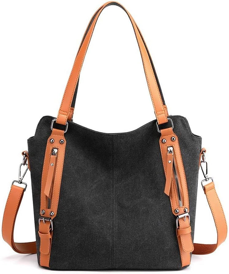 Women Tote Handbags Hobo Shoulder Bags Lightweight Canvas Purse Fashion Large Capacity Bags