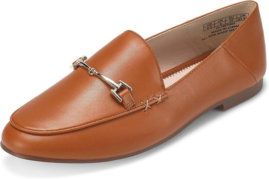 Loafers for Women Flats Shoes Womens Penny Loafers Slip on Pointed Toe Comfortable Office Work Driving Flats Fashion Dress Shoes for Women