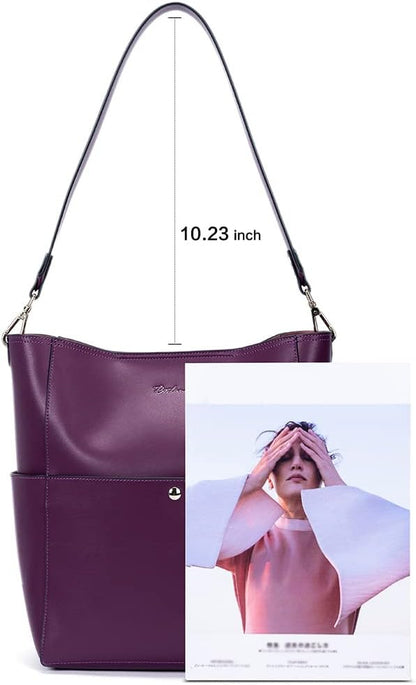 Women'S Leather Designer Handbags Tote Purses Shoulder Bucket Bags
