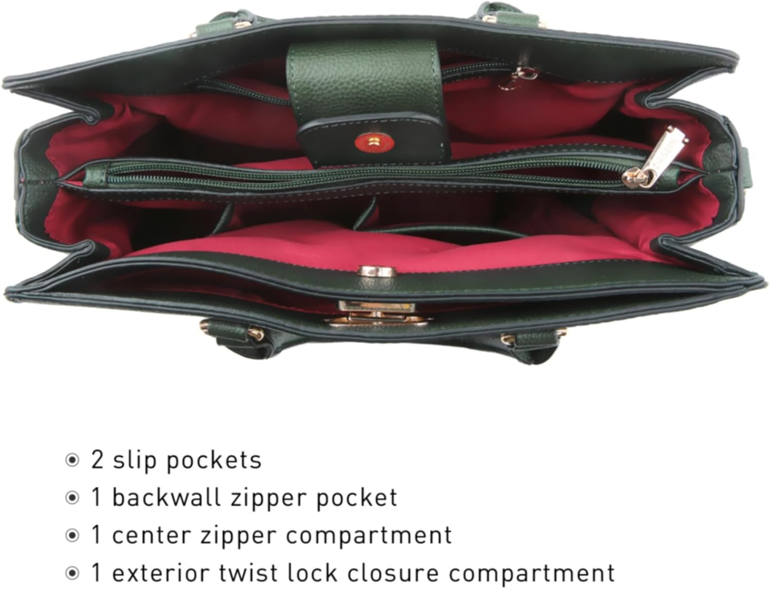 Women Handbags Purses Ladies Work Purse Satchel Tote Top Handle Shoulder Bags with Matching Clutch