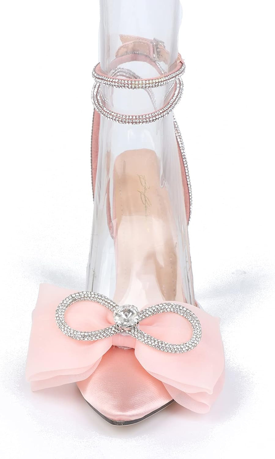 Women'S Stiletto Ankle Strap Evening Dress Pump Heel Sandals Pink