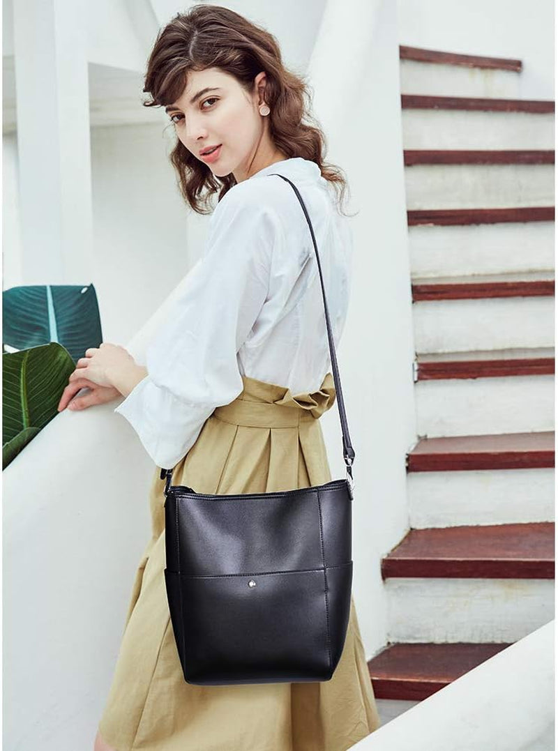 Women Purses and Handbags Leather Hobo Bags Designer Shoulder Bucket Crossbody Purse
