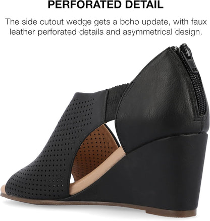 Journee Women'S Comfort Foam Aretha Wedge Sandals