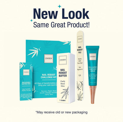 Secret Nail Care Kit - Japanese Nail Buffer and Shine Kit - Strengthening & Shining - Spa-Quality Manicure - Organic Ingredients - Long-Lasting Shine - Easy & Safe - W/Cuticle Care Serum - 1Pk
