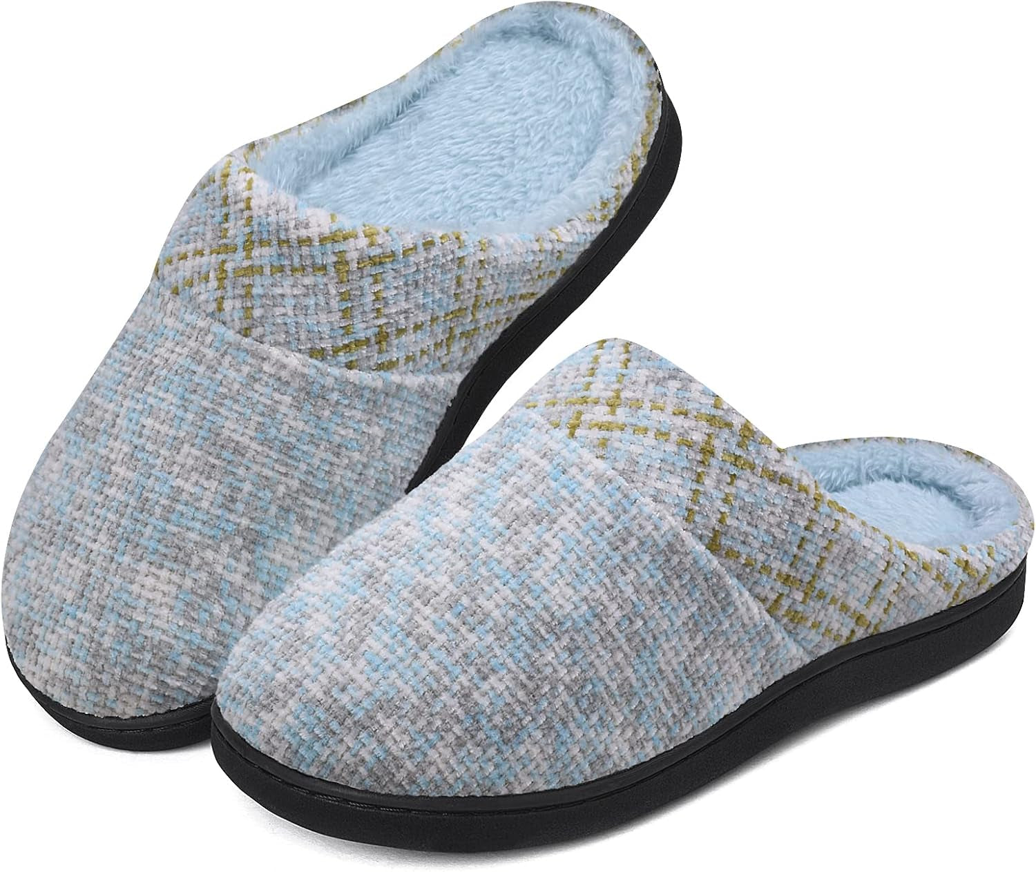 House Bedroom Slippers for Women Tasman Shoes Indoor and Outdoor with Fuzzy Lining Hard Sole Memory Foam Slip on （Wine, 11/12）