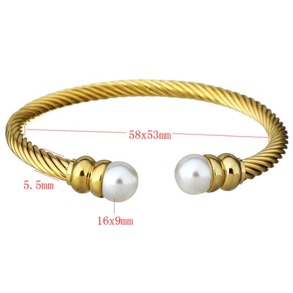 Stainless Steel Trend Open Twisted Wire Bangle Fashion Women High Quality Jewelry