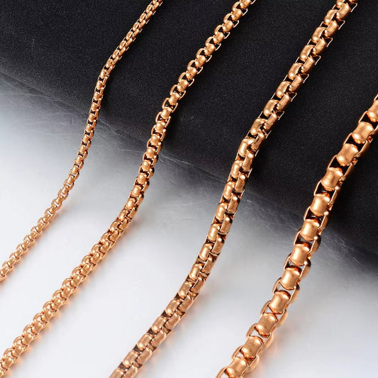 Stainless Steel Rose Gold Color Ladies Necklace High Quality Fashion Jewelry Can Wholesale