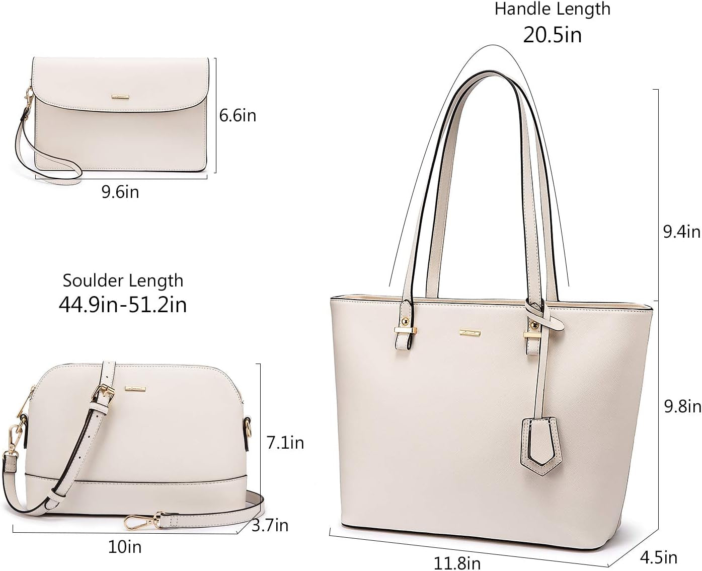 Purses for Women Fashion Handbag Set Tote Bags Shoulder Bag Top Handle Satchel Bags