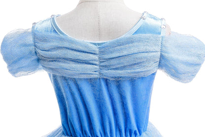 Girls' Princess Dress Costume Christmas Halloween Fancy Dresses up Butterfly Size 4T Blue