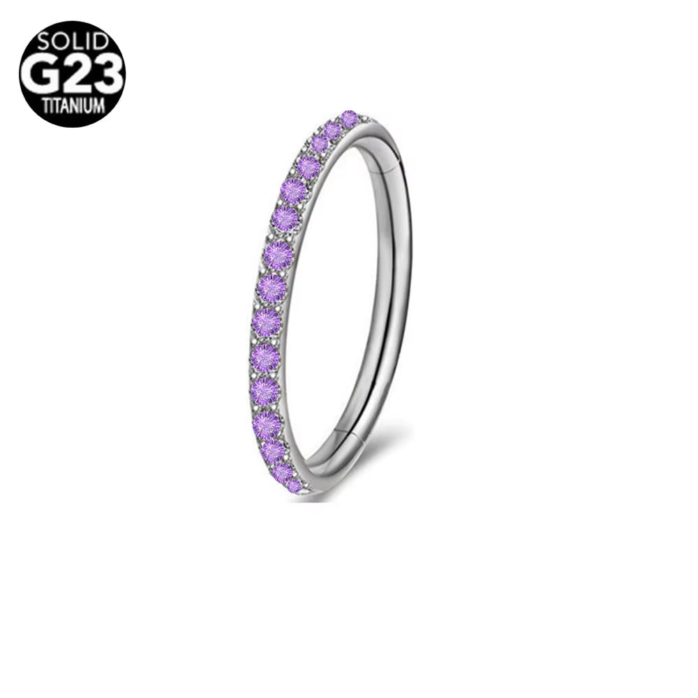 1Pc 16G 6-12Mm Titanium Nose Ring Tiny Flower Helix Cartilage Piercing Jewelry Nose Piercing Body Jewelry Cz Nose Hoop Nostril