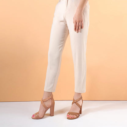 Women'S Chunky High Heel Sandal Strappy Open Toe Ankle Strap Dress Shoes for Women Bridesmaid Ladies in Wedding Bridal Evening Homecoming Prom