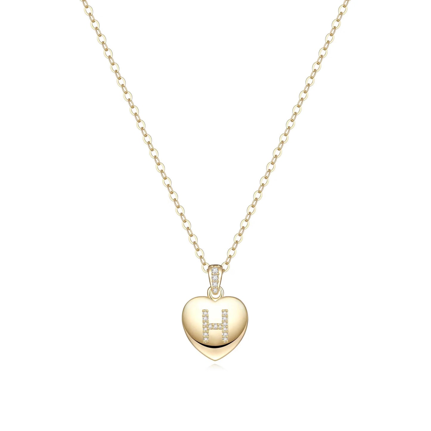 Initial Necklace for Women 14K Gold Plated Cubic Zirconia Letter Pendant Necklace for Women Birthday Christmas Mothers Day Gifts