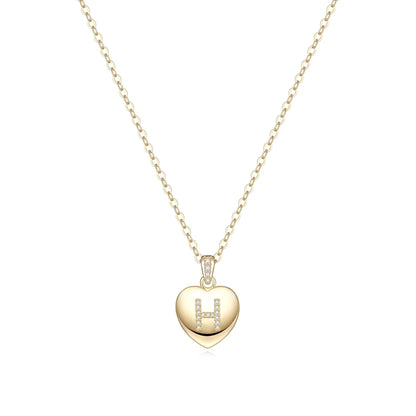 Initial Necklace for Women 14K Gold Plated Cubic Zirconia Letter Pendant Necklace for Women Birthday Christmas Mothers Day Gifts