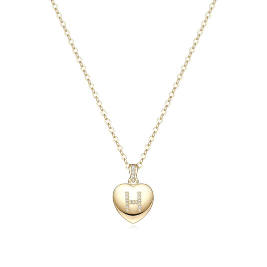 Initial Necklace for Women 14K Gold Plated Cubic Zirconia Letter Pendant Necklace for Women Birthday Christmas Mothers Day Gifts