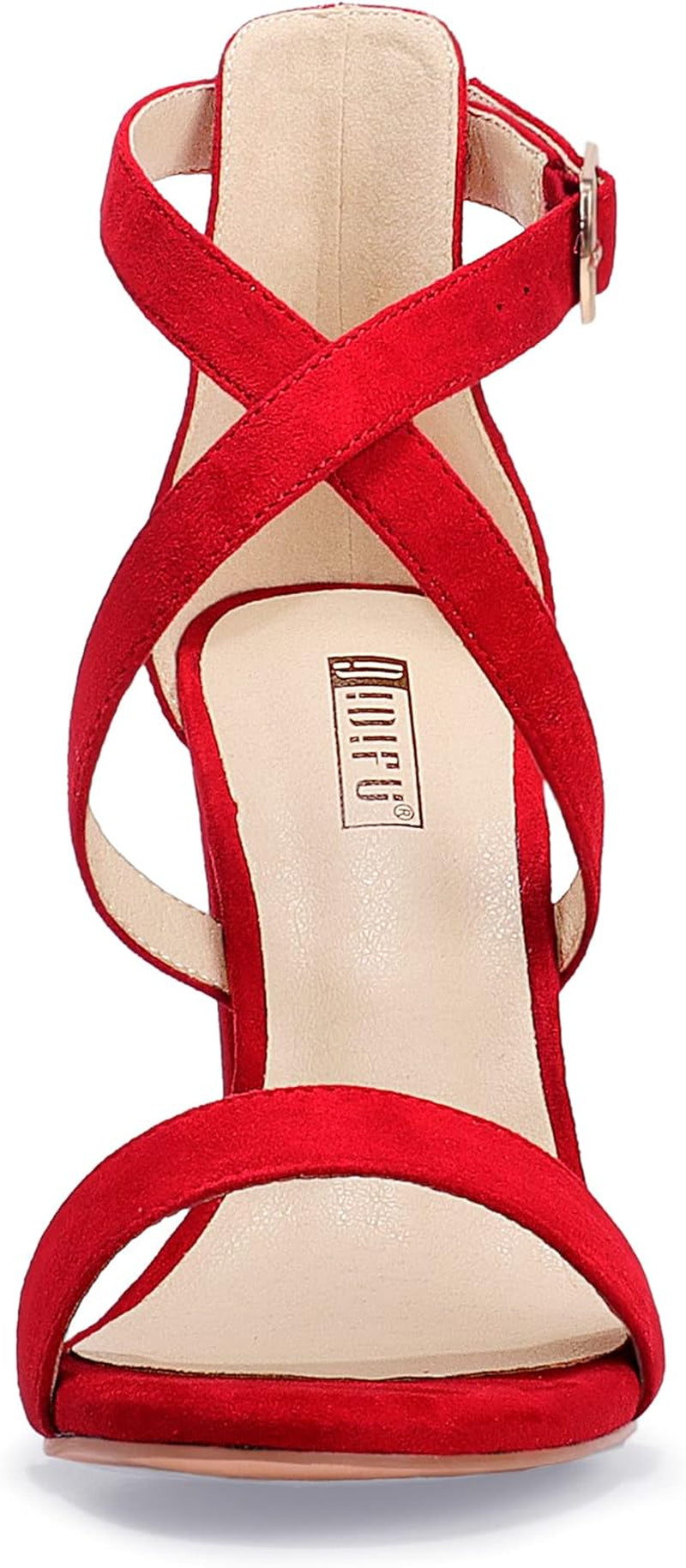 Women'S Chunky High Heel Sandal Strappy Open Toe Ankle Strap Dress Shoes for Women Bridesmaid Ladies in Wedding Bridal Evening Homecoming Prom