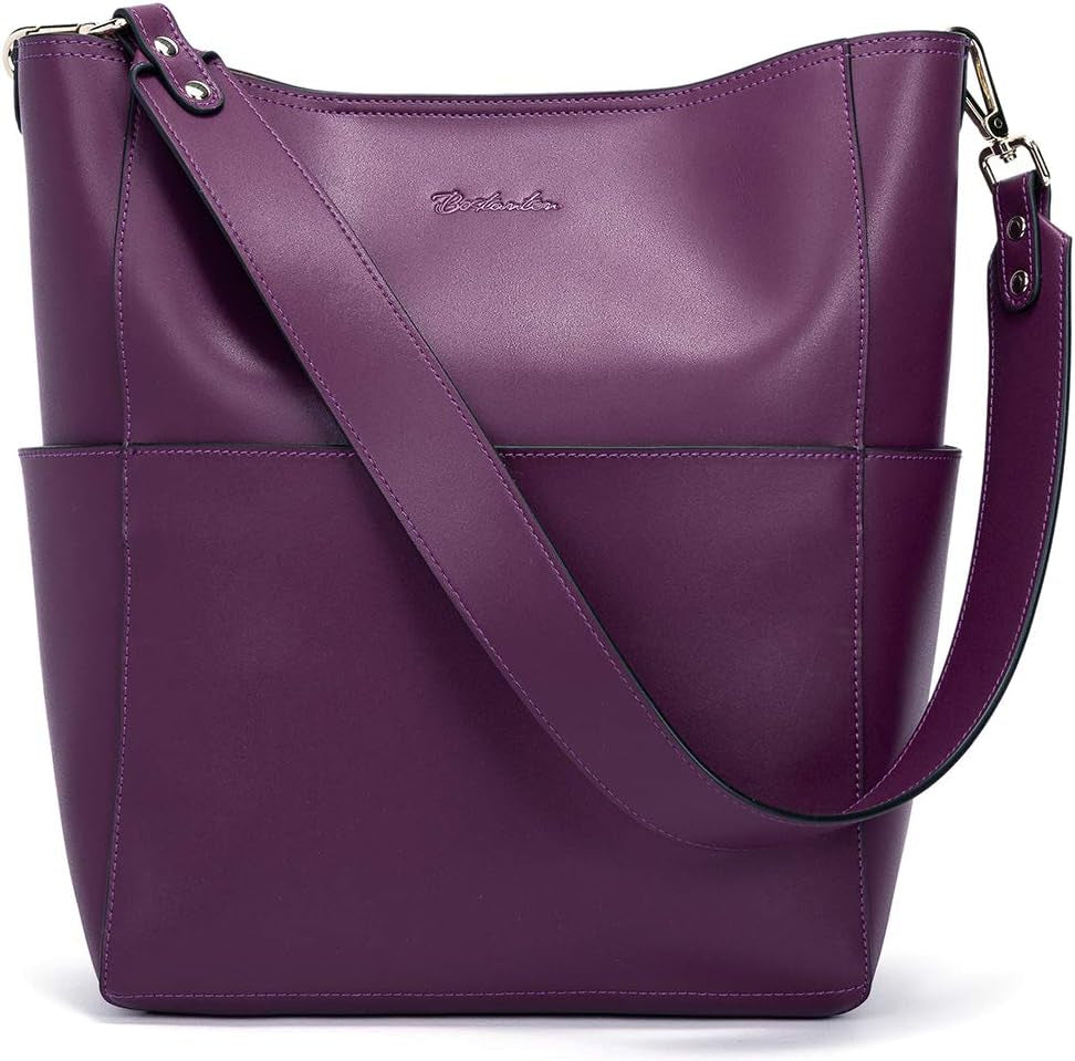 Women'S Leather Designer Handbags Tote Purses Shoulder Bucket Bags
