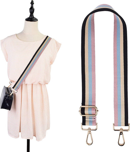 Bag/Purse Strap Replacement Crossbody Shoulder for Women Adjustable Jacquard Woven Guitar Strap Style (Style 076) Middle