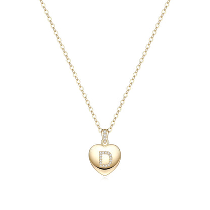 Initial Necklace for Women 14K Gold Plated Cubic Zirconia Letter Pendant Necklace for Women Birthday Christmas Mothers Day Gifts