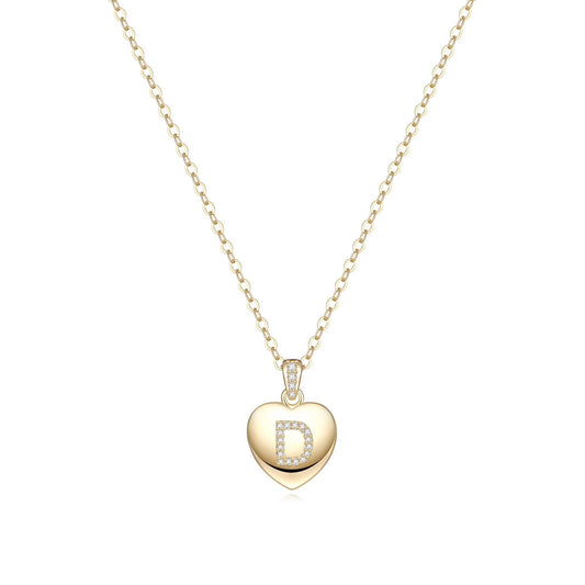 Initial Necklace for Women 14K Gold Plated Cubic Zirconia Letter Pendant Necklace for Women Birthday Christmas Mothers Day Gifts