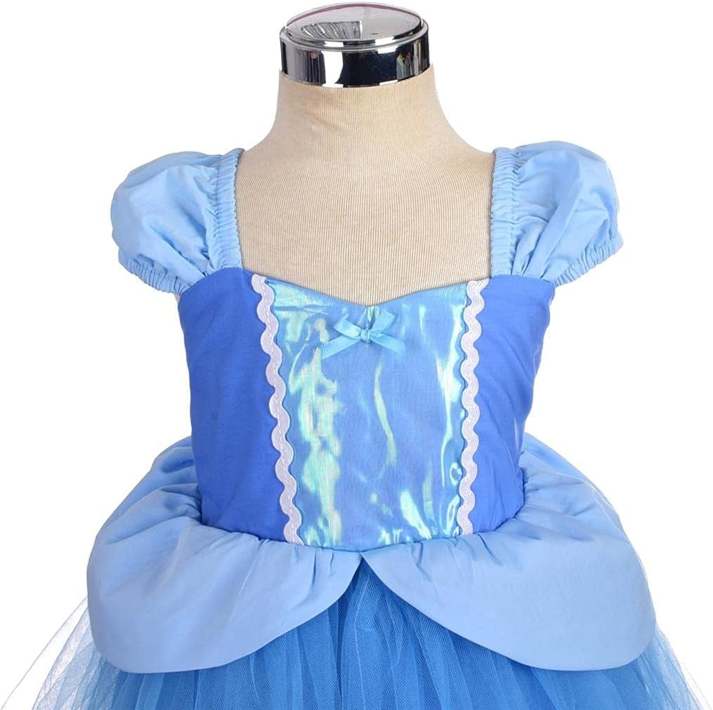 Princess Costumes Toddler Birthday Halloween Party Dress up for Baby Little Girls